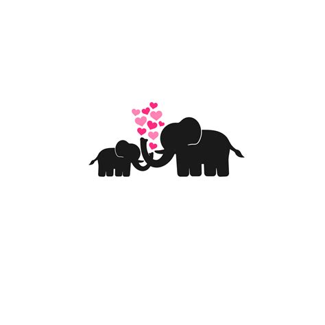 Download 267+ Elephant Love SVG Creativefabrica